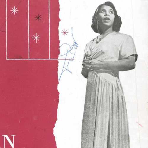 Souvenir program autographed by Marian Anderson