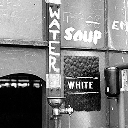 A segregated drinking fountain. Bethlehem-Fairfield shipyards, Baltimore, Maryland.